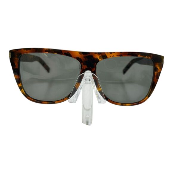 Saint Laurent Unisex Square/Rectangle Havana Grey Fashion Designer